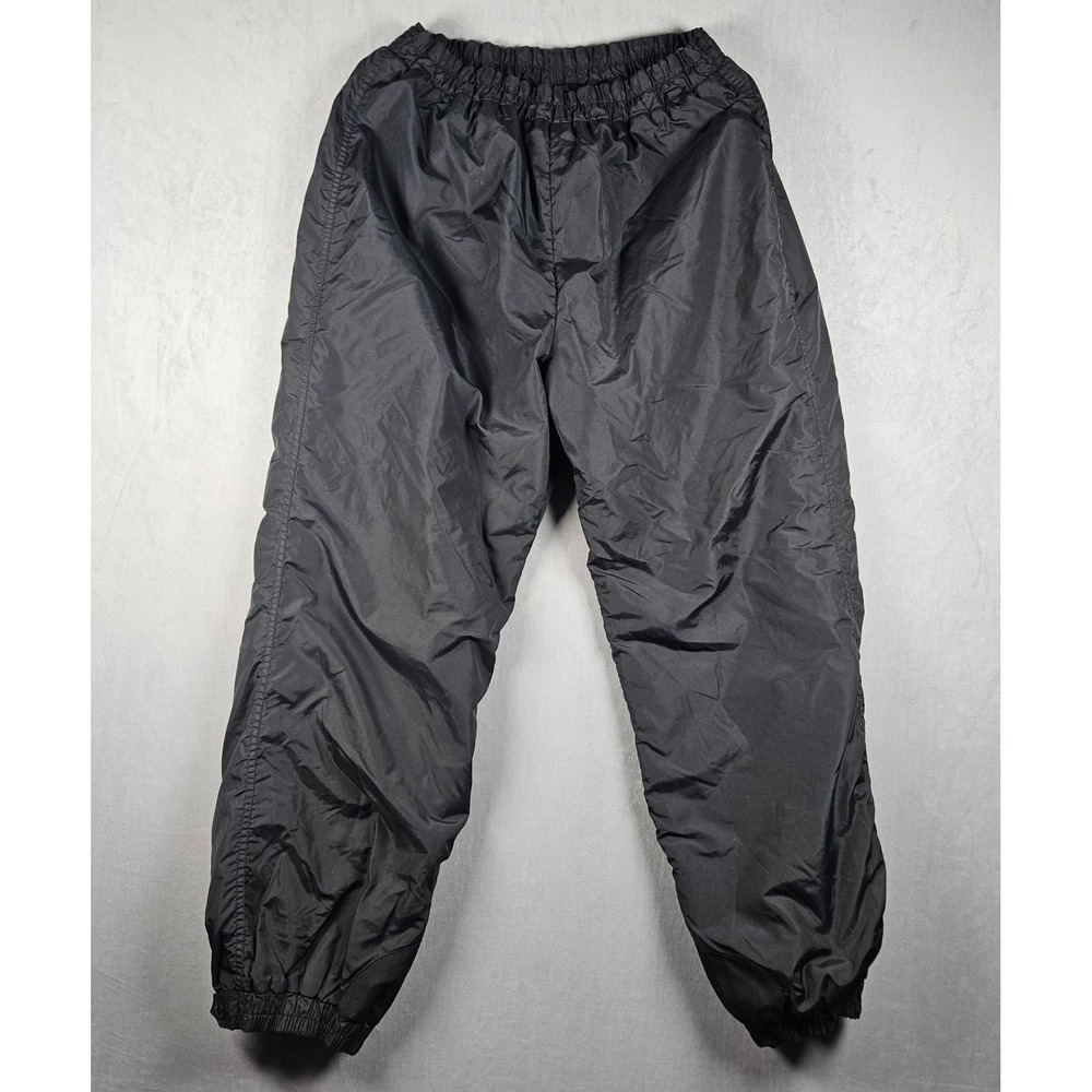 Vintage Columbia Snow Pants Womens XL Black Insulated Winter Ski Nylon Y2K